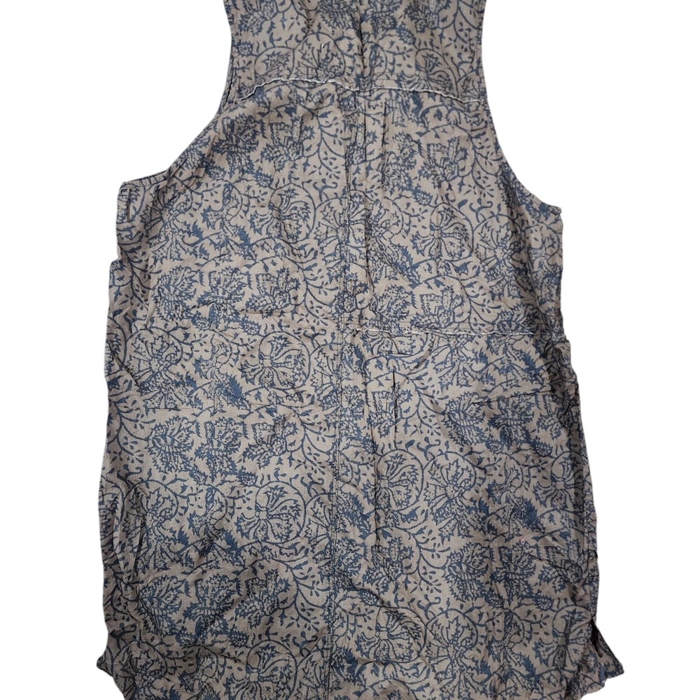 Free People Make My Day Sleep Shirt Long Size Small Button Up Tank Top Womens - Picture 4 of 5